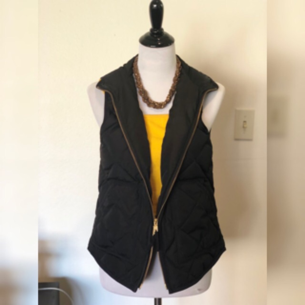 J Crew Double Zipper Vest